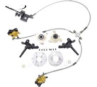 3 Stud Steering Strut Knuckle Spindles With 108mm Disc Brake And Wheel Hub 1SET Compatible With DIY Electric ATV UTV Cart Buggy Bike Parts