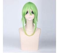 3 Styles Wigs Vocaloid Gumi Wig Cosplay Costume Women Yellow-green Gradient Medium Length Synthetic Hair Vocaloid Gumi Perucas DM018