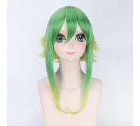 3 Styles Wigs Vocaloid Gumi Wig Cosplay Costume Women Yellow-green Gradient Medium Length Synthetic Hair Vocaloid Gumi Perucas DM274