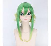 3 Styles Wigs Vocaloid Gumi Wig Cosplay Costume Women Yellow-Green Gradient Medium Length Synthetic Hair Vocaloid Gumi Perucas Dm274
