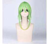 3 Styles Wigs Vocaloid Gumi Wig Cosplay Costume Women Yellow-green Gradient Medium Length Synthetic Hair Vocaloid Gumi Perucas DM018