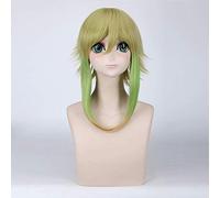 3 Styles Wigs Vocaloid Gumi Wig Cosplay Costume Women Yellow-green Gradient Medium Length Synthetic Hair Vocaloid Gumi Perucas DM648