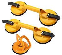 3 Suction Pad Dual Suction Cups Heavy Duty Suction Cups Glass Lifter Glass Suckers, Double Suction Pad 100 kg Dent Remover Heavy Duty Glass Lifting