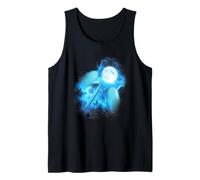 3 Surfboard Howling at The Moon Colorful Blue Surfing Tank Top