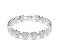 (3) Swarovski Angelic 2025 Newest Good Brand Silver Color Heart Love Ariana Grande Tennis Necklace Women's Romantic Luxury Jewelry Gifts Set