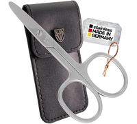 3 Swords Germany - Brand Quality Stainless Steel INOX Curved Nail Scissors with Round Tips for Diabetics or Kids - Made in Solingen Germany 623