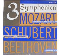 3 Symphonien Mozart, Symphonie nr.32, Schubert nr.8, Beethoven nr.5