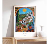 3 Syria Poster Islamic Decor Islamic Art Middle Eastern Art Syria Gift Syria Travel Poster Mus Poster A3 - Wall Art Home Decor Movie Poster Canvas Film Cinema Retro Vintage Cult Classic Nostargic Sag