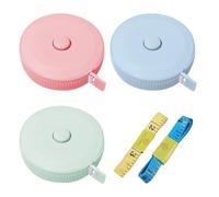 3 Tape Measures And 2 Small Color Tape Measures, Mini Portable Tape Measure, Plastic Measuring Ruler, Body Measuring Tool.