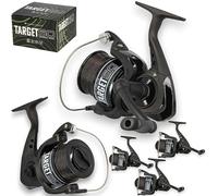 3 TARGET 50 Coarse Fishing Reel 10lb Line Angling Pursuits Freshwater Spinning