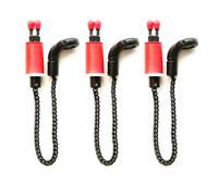 3 TBNS Bite Indicators Bobbins Carp fishing Tackle for Bite Alarms and bank sticks (Red)