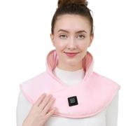 3 Temperature Heated Scarf for Neck Shoulder Back USB, A | 3 Temperature Heat, Indoor Outdoor Activities, Rechargeable Battery, Soft Fleece Fabric, Comfort