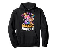 3 The Magic Number Funny 3rd Birthday Cute Lion Pullover Hoodie