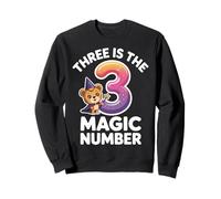 3 The Magic Number Funny 3rd Birthday Cute Lion Sweatshirt