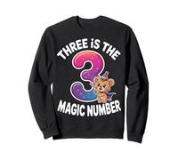 3 The Magic Number Funny 3rd Birthday Cute Lion Sweatshirt