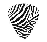 3 Thicknesses Plectrums, 12 Pcs Black Simple Zebra Guitar Picks for Acoustic, Bass, Electric Guitar, Ukulele Including 0.46mm, 0.71mm, 0.96mm