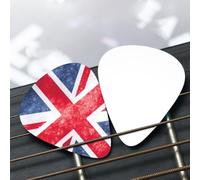 3 Thicknesses Plectrums, 12 Pcs British Flag Guitar Picks for Acoustic, Bass, Electric Guitar, Ukulele Including 0.46mm, 0.71mm, 0.96mm