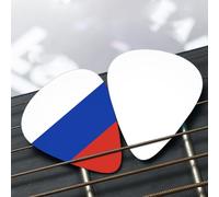3 Thicknesses Plectrums, 12 Pcs Russian flag Guitar Picks for Acoustic, Bass, Electric Guitar, Ukulele Including 0.46mm, 0.71mm, 0.96mm