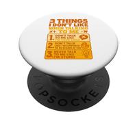 3 Things I Don’t Like When Talking To Me Funny Sarcastic PopSockets Adhesive PopGrip