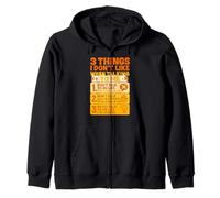 3 Things I Don’t Like When Talking To Me Funny Sarcastic Zip Hoodie