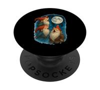 3 Three Gnomes Howling At The Moon PopSockets Adhesive PopGrip