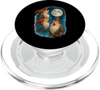 3 Three Gnomes Howling At The Moon PopSockets PopGrip for MagSafe