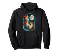 3 Three Gnomes Howling At The Moon Pullover Hoodie