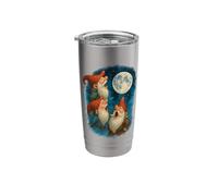 3 Three Gnomes Howling At The Moon Stainless Steel Insulated Tumbler