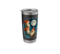 3 Three Gnomes Howling At The Moon Stainless Steel Insulated Tumbler