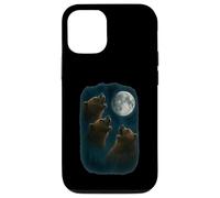 3 Three Grizzly Bear Howling At The Moon Case for iPhone 12/12 Pro