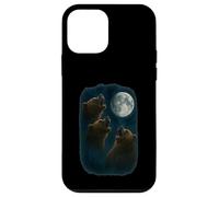 3 Three Grizzly Bear Howling At The Moon Case for iPhone 12 mini