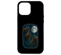 3 Three Grizzly Bear Howling At The Moon Case for iPhone 12 Pro Max