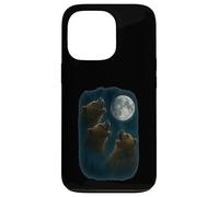 3 Three Grizzly Bear Howling At The Moon Case for iPhone 13 Pro