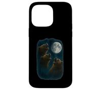 3 Three Grizzly Bear Howling At The Moon Case for iPhone 14 Pro Max