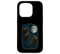 3 Three Grizzly Bear Howling At The Moon Case for iPhone 15 Pro