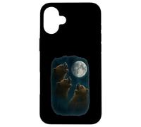 3 Three Grizzly Bear Howling At The Moon Case for iPhone 16 Plus