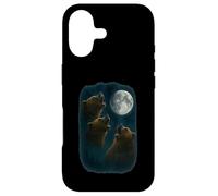 3 Three Grizzly Bear Howling At The Moon Case for iPhone 17