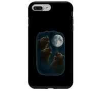 3 Three Grizzly Bear Howling At The Moon Case for iPhone 7 Plus/8 Plus