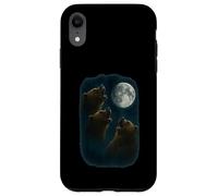 3 Three Grizzly Bear Howling At The Moon Case for iPhone XR