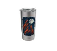 3 Three Lobster Howling at The Moon Stainless Steel Insulated Tumbler