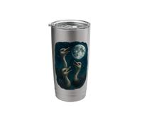 3 Three Ostrich Howling at The Moon Stainless Steel Insulated Tumbler