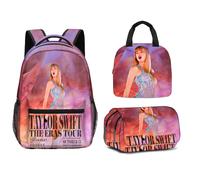 (3, Three-piece set) New Taylor Swift School Bag for Primary and Secondary School Students Children's Backpack Taylor Swift Print Backpack