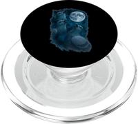 3 Three Pigeon Howling At The Moon PopSockets PopGrip for MagSafe