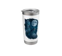 3 Three Pigeon Howling at The Moon Stainless Steel Insulated Tumbler