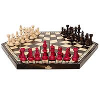 3 Three Players Chess Set - LARGE - RULES INCLUDED