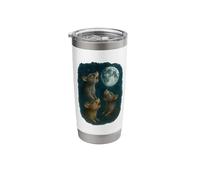 3 Three Rats Howling at The Moon Stainless Steel Insulated Tumbler