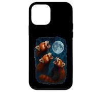 3 Three Red Pandas Howling At The Moon Case for iPhone 12 mini