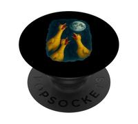 3 Three Rubber Chicken Howling At The Moon PopSockets Adhesive PopGrip