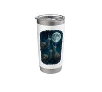 3 Three Snails Howling At The Moon Stainless Steel Insulated Tumbler