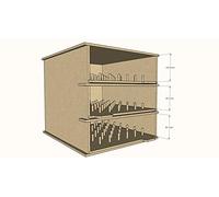 3 Tier, 147 Bobbin Holder for IKEA Kallax Units